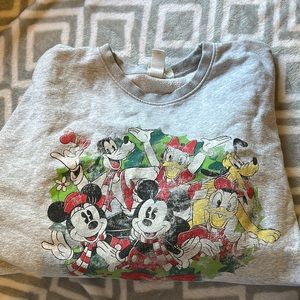 over sized disney mikey mouse crew neck